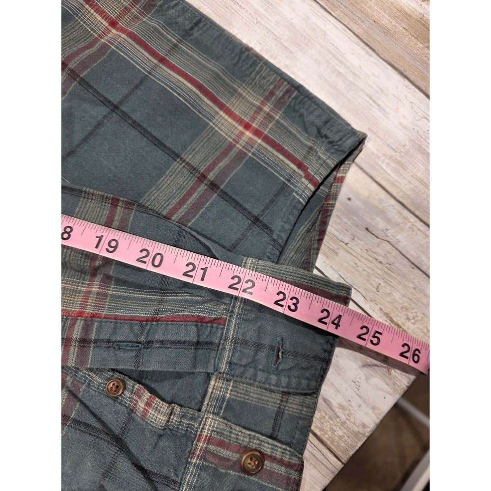 Bit & Bridle Plaid Long Sleeve Button Down Shirt Men's XL Blue Red Black Horse - Picture 7 of 11